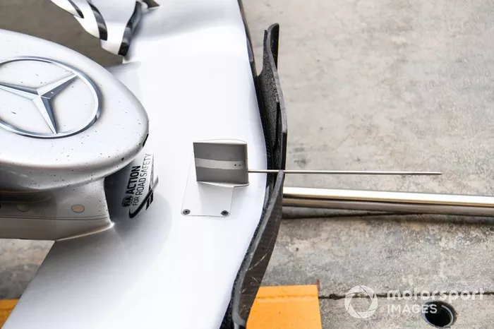 Detalle técnico del Mercedes AMG F1 W10