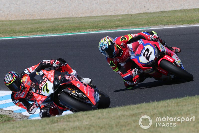 Chaz Davies, Aruba.it Racing-Ducati Team, Leon Camier, Honda WSBK Team