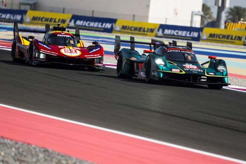#009 Aston Martin Thor Team Aston Martin Valkyrie: Alex Riberas, Marco Sorensen, Roman De Angelis, #51 Ferrari AF Corse Ferrari 499P: Alessandro Pier Guidi, James Calado, Antonio Giovinazzi.