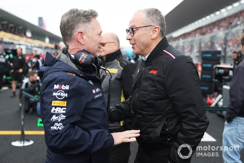 Christian Horner, Red Bull Racing, Stefano Domenicali, CEO du Formula One Group 