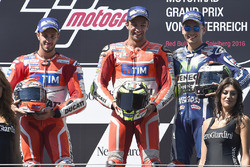 Андреа Янноне, Ducati Team, Андреа Довициозо, Ducati Team и Хорхе Лоренсо, Yamaha Factory Racing