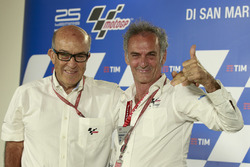 Carmelo Ezpeleta, CEO Dorna Sports, Franco Uncini, FIM Grand Prix Safety Officer