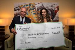 Bianca Senna, at the opening of the Ayrton Senna Suite at The Fairmont Hotel