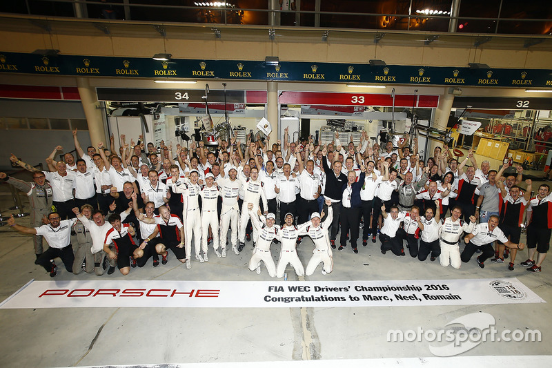 LMP1-Champions: #2 Porsche Team, Porsche 919 Hybrid: Romain Dumas, Neel Jani, Marc Lieb