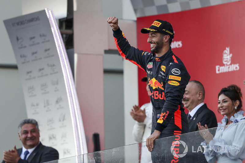 Race winner Daniel Ricciardo, Red Bull Racing