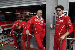 Maurizio Arrivabene, Ferrari Team Principal and Mattia Binotto, Ferrari Chief Technical Officer