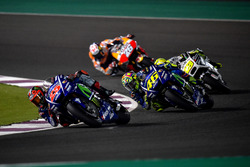 Maverick Maverick Viñales, Yamaha Factory Racing; Valentino Rossi, Yamaha Factory Racing; Alvaro Bau