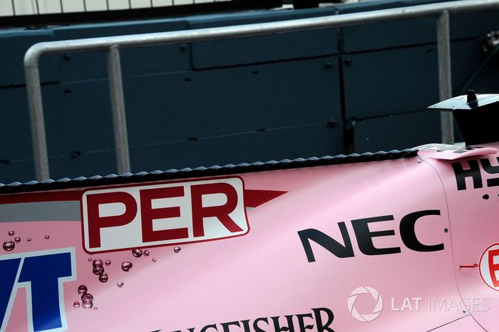 Cubierta motor del Sahara Force India VJM10