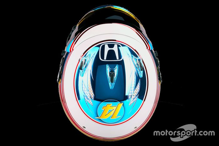 Casco de Fernando Alonso en 2016 (Mónaco)