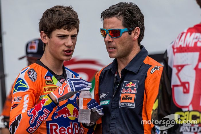 Jorge Prado y su padre, KTM Factory Racing