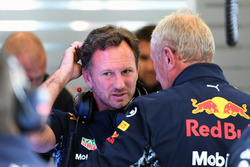 Christian Horner, Red Bull Racing Team Principal and Dr. Helmut Marko, Red Bull Motorsport Consultan
