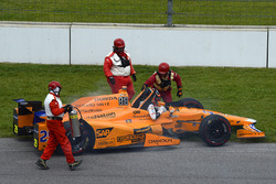 Fernando Alonso, Andretti Autosport Honda, Motorschaden