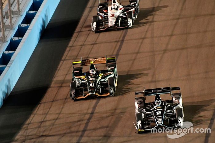 Josef Newgarden, Team Penske Chevrolet, J.R. Hildebrand, Ed Carpenter Racing Chevrolet