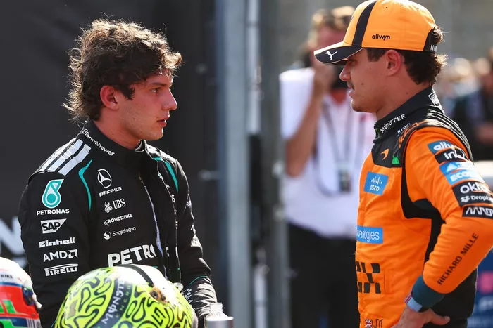 Andrea Kimi Antonelli, Mercedes, Lando Norris, McLaren