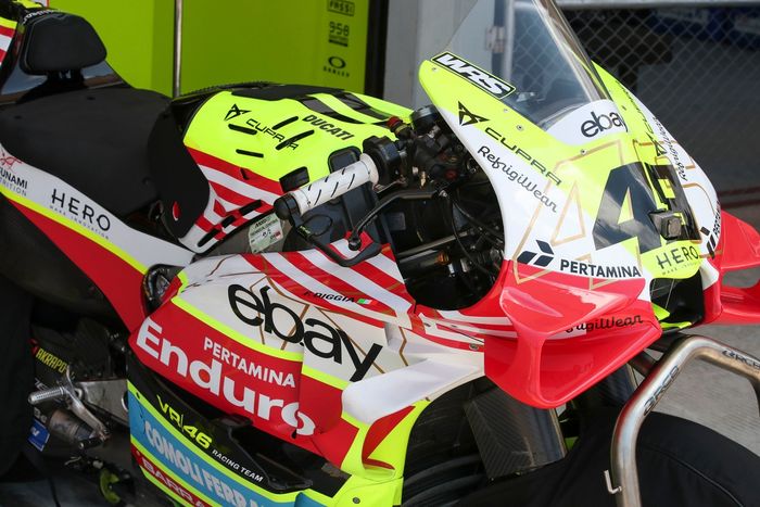 VR46 Racing Team bike detail