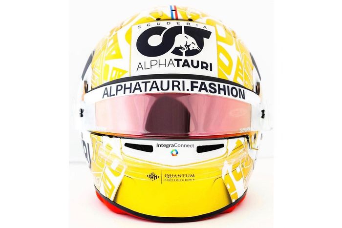 Casco de Pierre Gasly, AlphaTauri