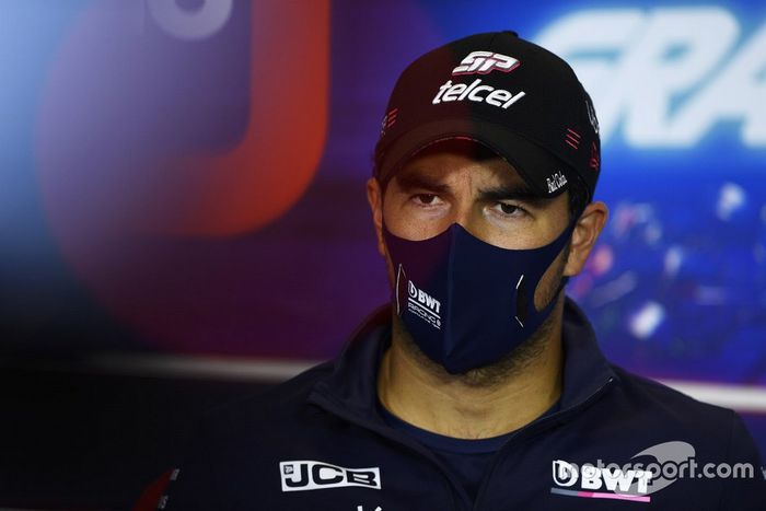 Sergio Pérez, Racing Point, en la conferencia de prensa
