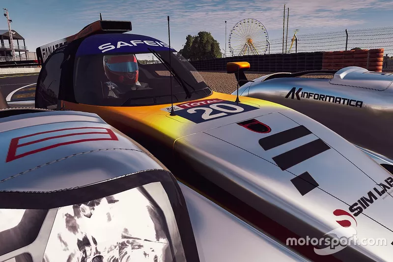 #20 Team Redline Oreca 07 LMP2: Max Verstappen, Lando Norris, Atze Kerkhof, Greger Huttu