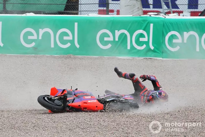 Jorge Martin, Pramac Racing crash
