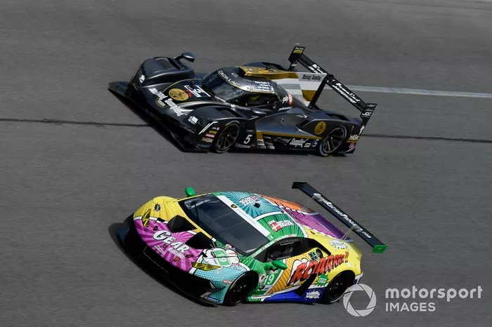 W19 GEAR Racing powered by GRT Grasser Lamborghini Huracan GT3, GTD: Christina Nielsen, Katherine Legge, Tati Calderon, Rahel Frey, #5 Mustang Sampling Racing / JDC-Miller MotorSports Cadillac DPi, DPi: Sebastien Bourdais, Loic Duval, Tristan Vautier, Joao Barbosa