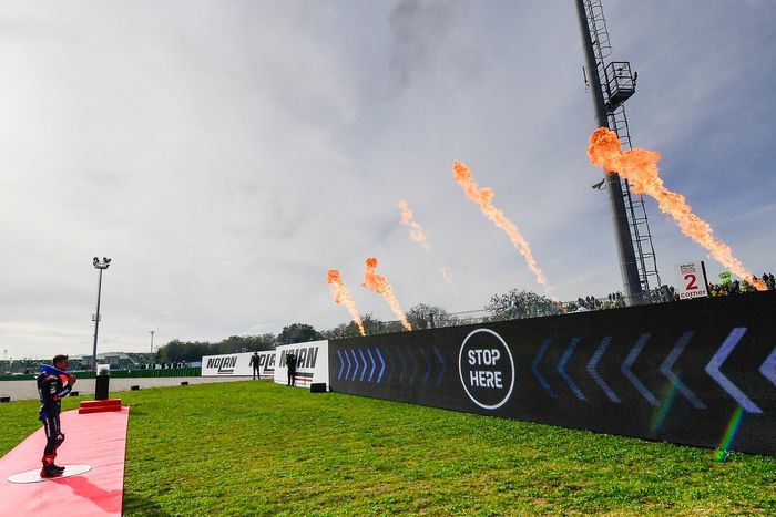 Fabio Quartararo, Yamaha Factory Racing, fête son titre de champion du monde