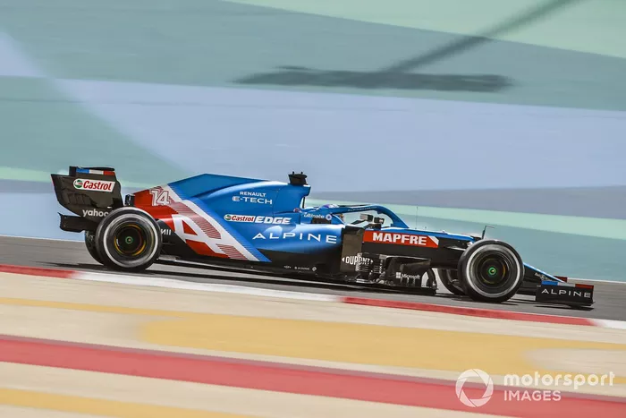 9º Fernando Alonso, Alpine A521, 1:30.318 (con el neumático C4)