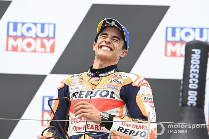 Podio: ganador de la carrera Marc Márquez, Repsol Honda Team