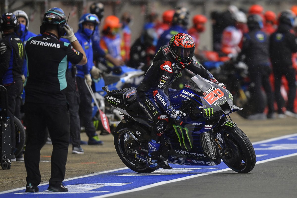 Fabio Quartararo, Yamaha Factory Racing, flag to flag bike swap