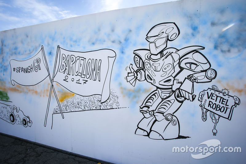 Gran Premio de España: una caricatura sobre Vettel.