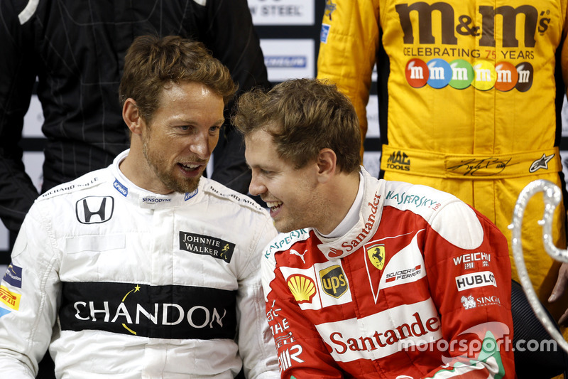 Jenson Button e Sebastian Vettel