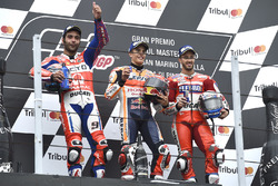 Podium: race winner Marc Marquez, Repsol Honda Team, second place Danilo Petrucci, Pramac Racing, third place Andrea Dovizioso, Ducati Team
