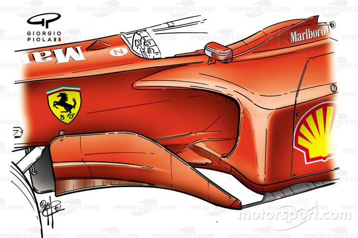 Ferrari F2001: Novo chassi
