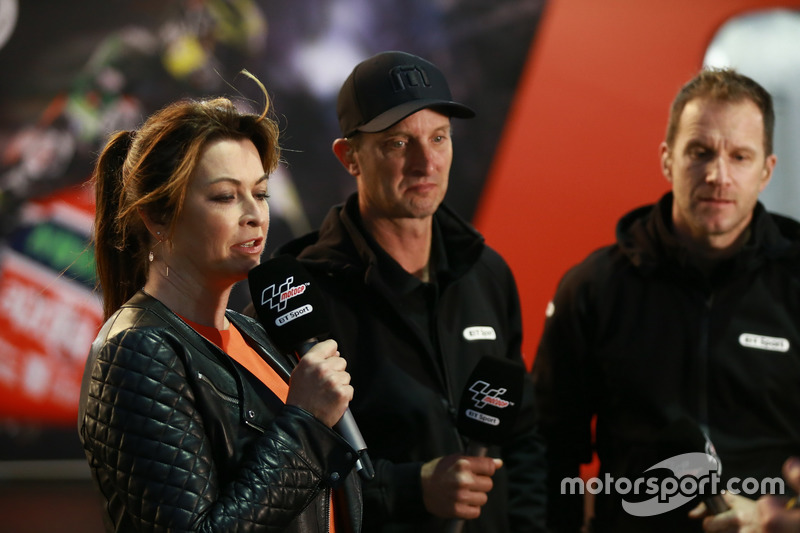 Suzi Perry, Colin Edwards, Neil Hodgson, BT Sport TV