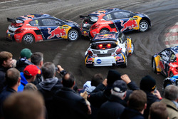Davy Jeanney, Team Peugeot Hansen; Sébastien Loeb, Team Peugeot Hansen; Kevin Hansen, Peugeot Hansen Academy
