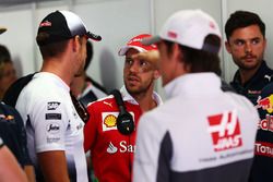 Sebastian Vettel, McLaren on the drivers parade