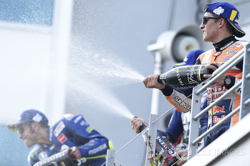 Podium : le vainqueur Marc Marquez, Repsol Honda Team