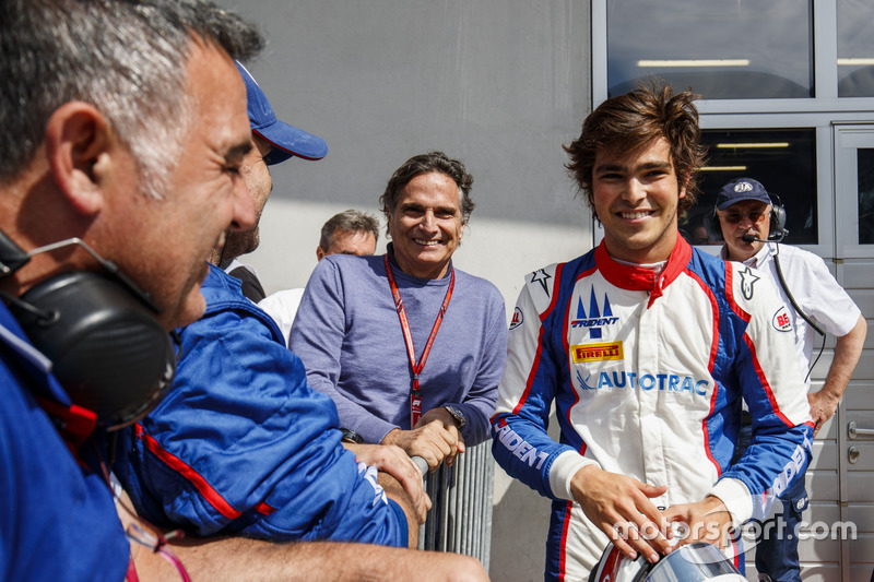 Pedro Piquet, Trident, con su padre Nelson Piquet