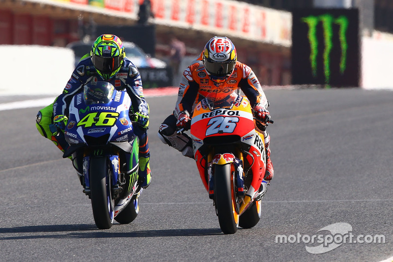 Valentino Rossi, Yamaha Factory Racing, Dani Pedrosa, Repsol Honda Team