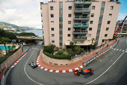 Lewis Hamilton, Mercedes AMG F1 W07 Hybrid leads Daniel Ricciardo, Red Bull Racing RB12
