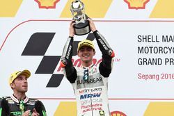 Podium: race winner Francesco Bagnaia, Aspar Team Mahindra Moto3