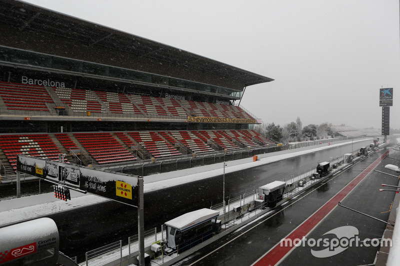 Snow on the track