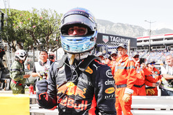 Daniel Ricciardo, Red Bull Racing, celebrates pole position
