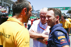 Cyril Abiteboul, Direktör, Renault Sport F1 Team, Helmut Markko, Danışman, Red Bull Racing, Christia