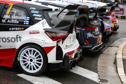 Foto de grupo de los coches WRC 2018