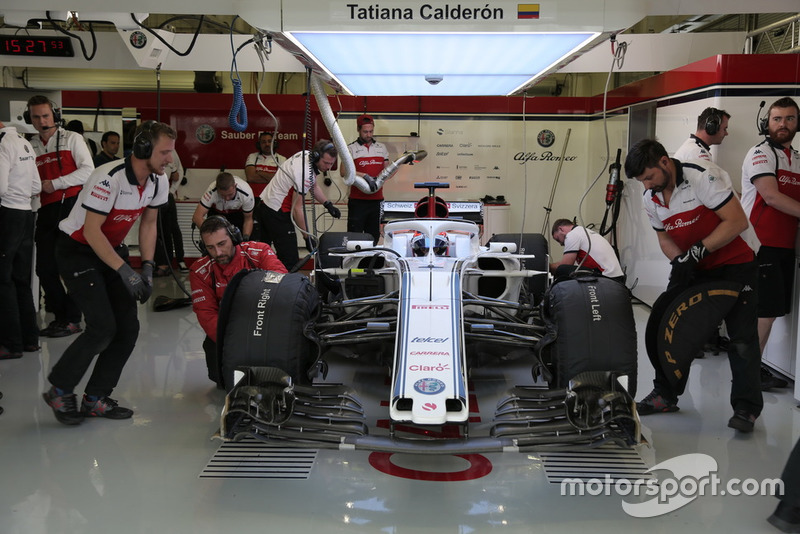 Tatiana Calderón, Sauber C37 piloto de prueba