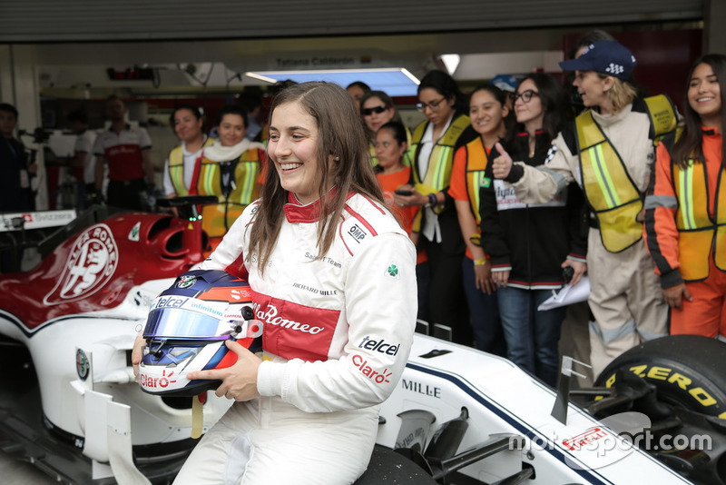 Tatiana Calderon, Sauber C37 Test Driver