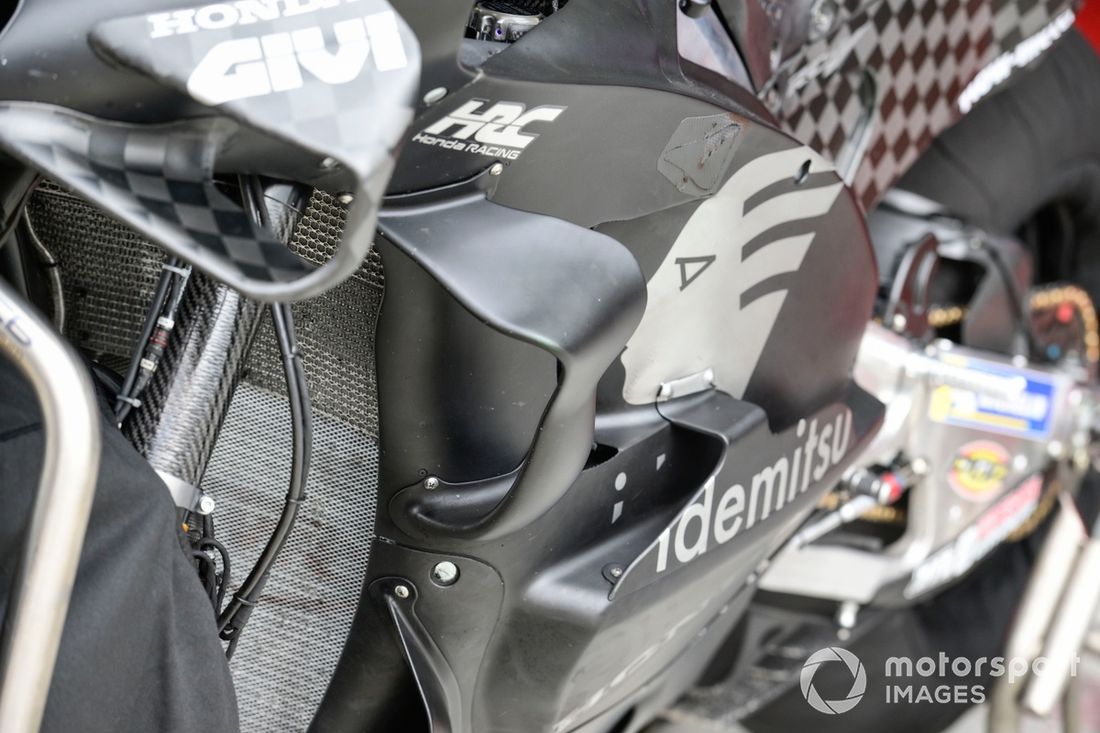 Detalles de la moto del equipo LCR Honda