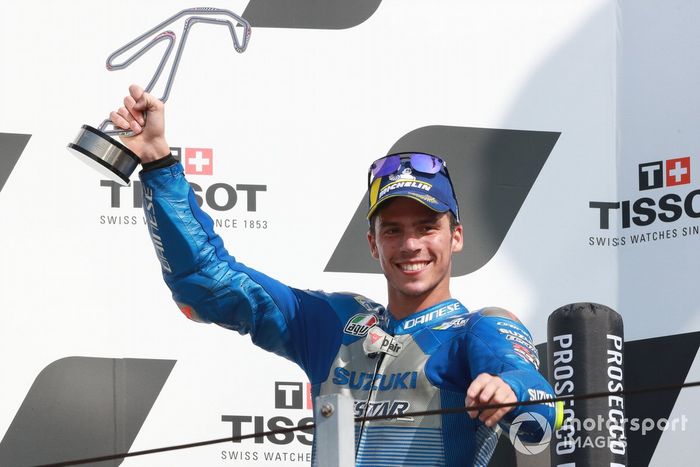 Podio: segundo lugar Joan Mir, Team Suzuki MotoGP