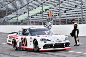 Race winner Harrison Burton, Joe Gibbs Racing, Toyota Supra