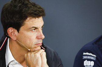 Toto Wolff, Mercedes AMG F1 Motorsport-baas, in de persconferentie